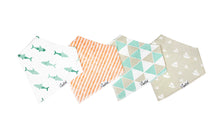 Load image into Gallery viewer, Pacific Bandana Bib Set 4pk