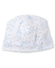 Load image into Gallery viewer, Light Blue Speckled Giraffes Hat Print