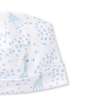 Load image into Gallery viewer, Light Blue Speckled Giraffes Hat Print