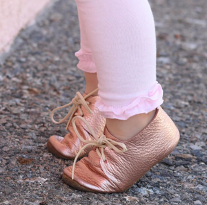 Pima Cotton Ruffle Footless Tights 1 Pair Pink