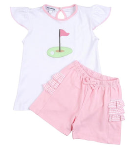 Tee Time Applique Ruffle Flutters