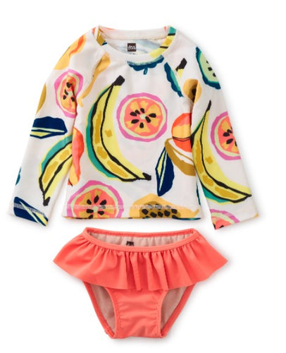 Tropical Fruit Rash Guard Baby Swim Set