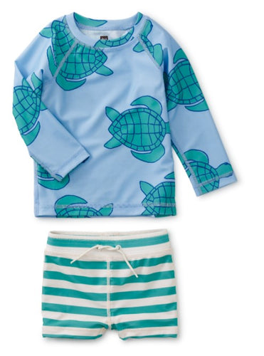 Rash Guard Baby Swim Set Greek Tortoise