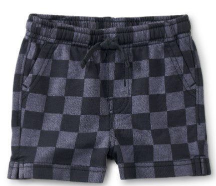Vacation Baby Shorts Checkerboard in Blue