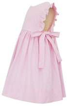 Load image into Gallery viewer, Pink Micro Check Dress w/ Ruffles Sleeves &amp; Bows on the Side