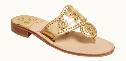 Jack Rogers Flat Sandals Gold