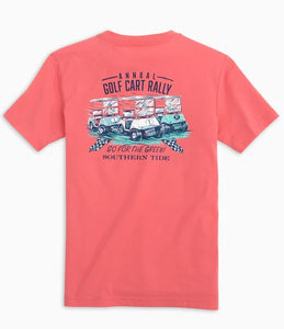 Short Sleeve Rouge Red Annual Golf Cart Rally Tee