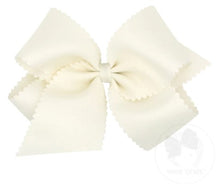 Load image into Gallery viewer, King Grosgrain Bow With Scallop Edge