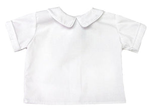 Boy's Short Sleeve Shirt with White Piping