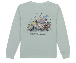 LD Pheasant Long Sleeve Sage T-Shirt