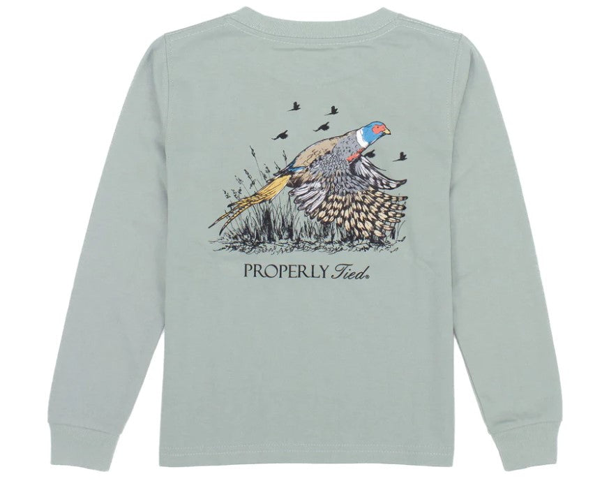 LD Pheasant Long Sleeve Sage T-Shirt
