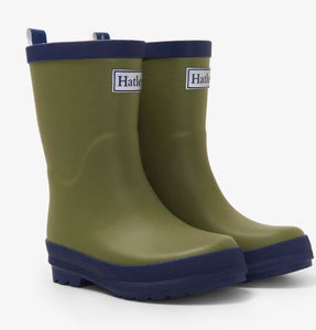 Forest Green Matte Rain Boots