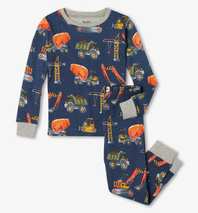 Construction Trucks Organic Cotton Pajama Set