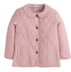 Girl's Classic Quilted Jacket Light Pink