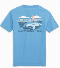 Load image into Gallery viewer, Boat Blue Youth Fin Surfing T-Shirt