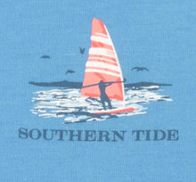 Load image into Gallery viewer, Boat Blue Youth Fin Surfing T-Shirt