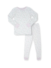 Load image into Gallery viewer, Sweet Pea PJ Set Holly/Candy Cane Light Pink