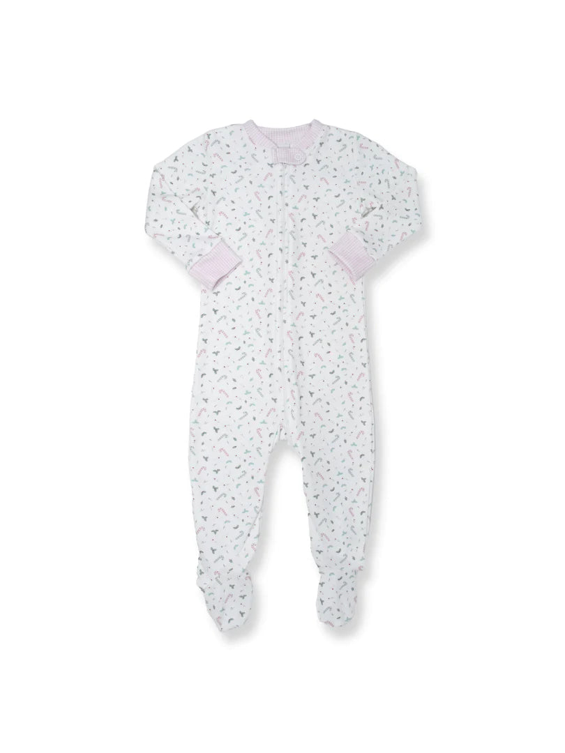 Once Upon A Time Onesie Holly/Candy Cane Light Pink