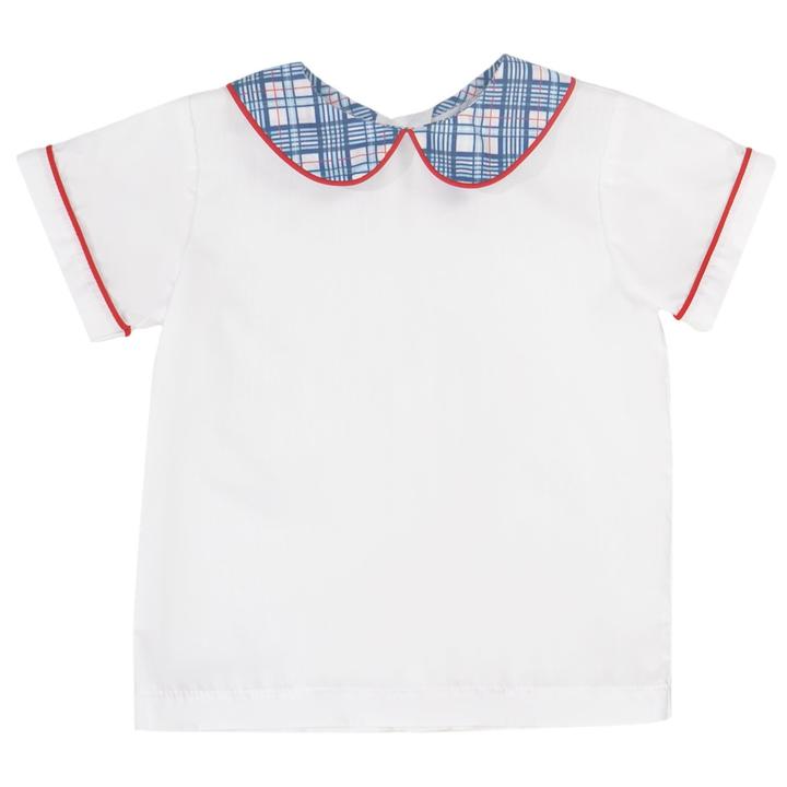 Sibley Shirt White/Red/Navy Plaid