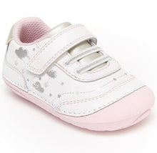 Load image into Gallery viewer, Stride Rite Soft Motion Adalyn White &amp; Silver Sneakers