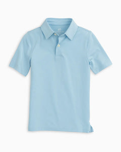 Short Sleeve Driver Performance Polo Shirt Sky Blue