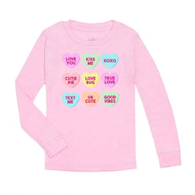 Load image into Gallery viewer, Candy Hearts Valentine&#39;s Day Long Sleeve Shirt