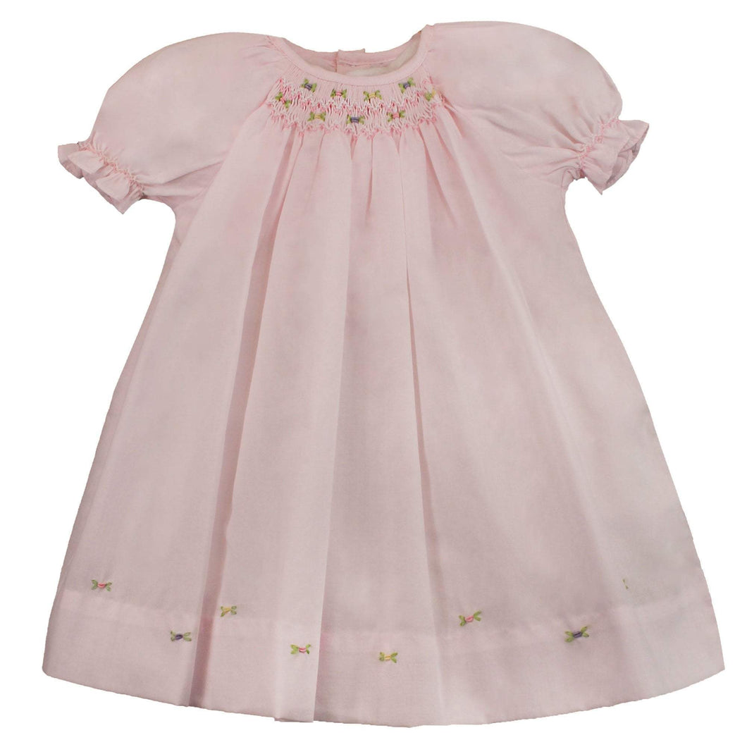 Pink Daygown Raglan Sleeve with Embroidered Hem Preemie