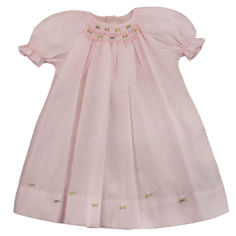 Pink Daygown Raglan Sleeve with Embroidered Hem