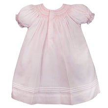Load image into Gallery viewer, Pink Daygown with Heart Smocking and Pearls