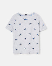 Load image into Gallery viewer, Olly Grey Dino Short Sleeve T-Shirt