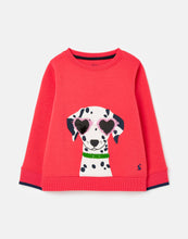 Load image into Gallery viewer, Mackenzie Red Dalmatian 2-way Sequin Sweatshirt