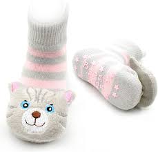 Gray Cat Boogie Toes Rattle Socks