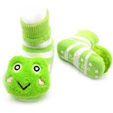 Green Frog Boogie Toes Rattle Socks