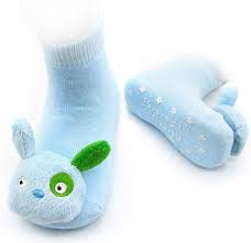 Blue Puppy Boogie Toes Rattle Socks