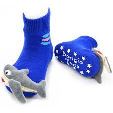 Blue Shark Boogie Toes Rattle Socks