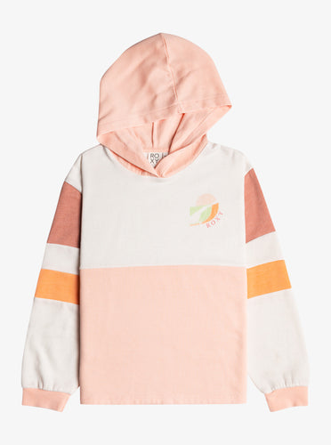 Girl's Sunday Morning Call Tropical Peach Oversized Hoodie