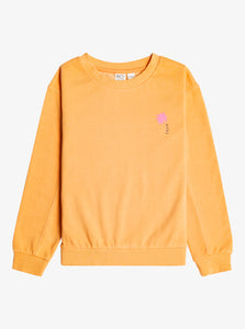 Oh Happy Day Sweatshirt Mock Orange