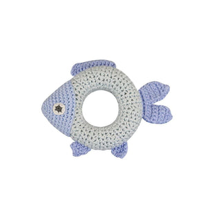 Organic Crochet Fish 5" Rattle