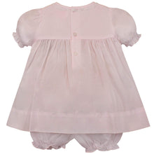 Load image into Gallery viewer, Pink Fully Smocked Dress with Lace Trim