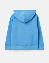 Load image into Gallery viewer, Lucas Embroidered Raglan Sleeve Hooded Sweatshirt Blue Weather