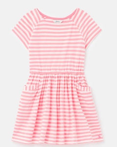 Jersey Dress Pink Stripe