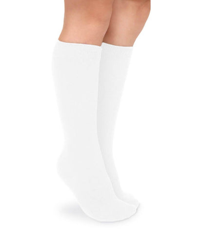 Jefferies White Cotton Knee High Socks 2 Pack