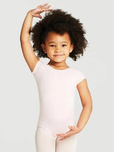 Load image into Gallery viewer, Short Sleeve Cotton Leotard Pink