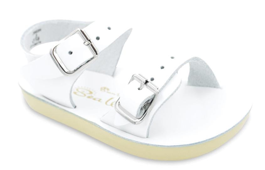 Saltwater Sun-San Sea Wee White Baby Sandals