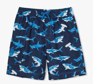 Deep Sea Sharks Swim Trunks