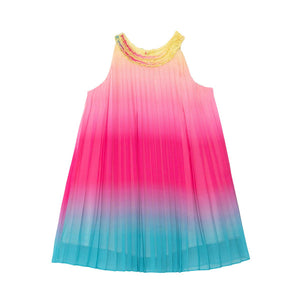 Rainbow Pleated Dress
