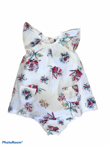 Suzannah Woven Dress and Knicker Set White Floral