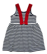 Load image into Gallery viewer, Stripe Knit Dress With Ladybug Pockets