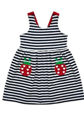 Load image into Gallery viewer, Stripe Knit Dress With Ladybug Pockets