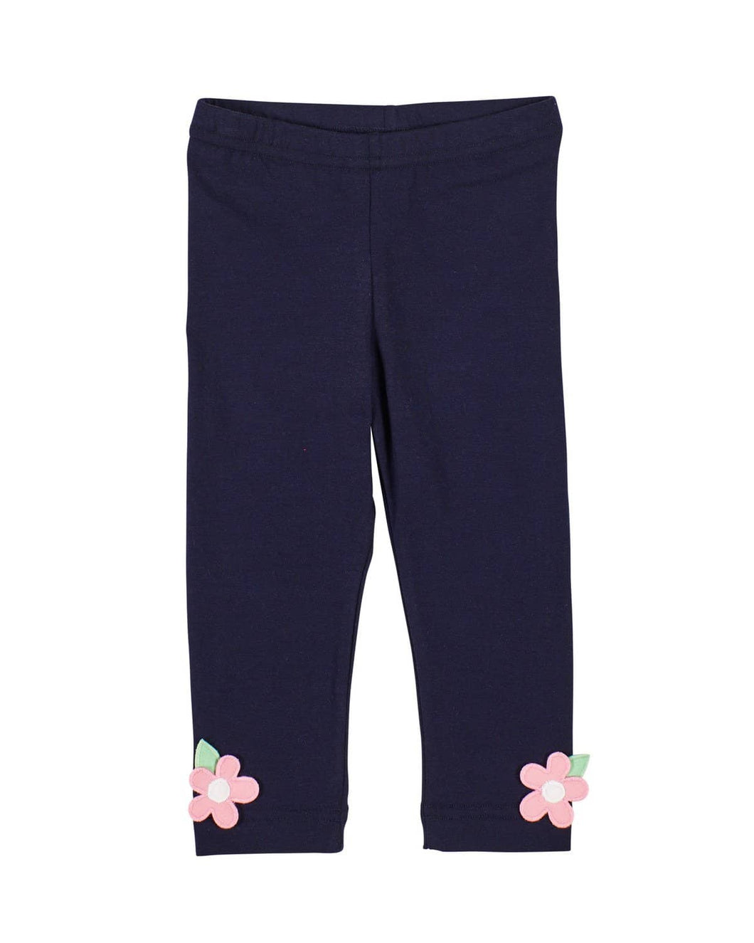 Navy Legging with Applique Flowers